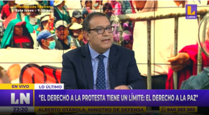 Ministro de Defensa sobre protestas: «El derecho a la protesta tiene un límite»