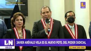 Javier Arévalo Vela es el nuevo presidente del Poder Judicial y reemplaza a Elvia Barrios