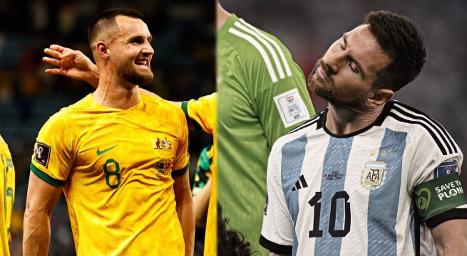Argentina y Australia se verán las caras por los octavos de final de la Copa del Mundo Qatar 2022.