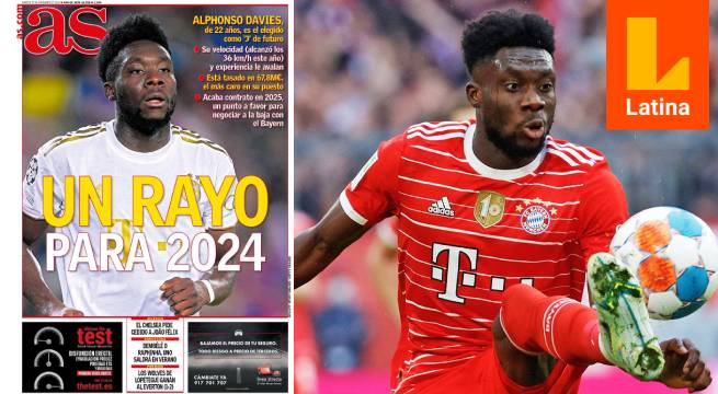 Alphonso Davies culmina contrato en junio del 2024 con Bayern Munich.