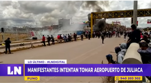 Puno: manifestantes intentaron tomar aeropuerto de Juliaca