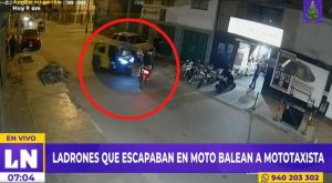 SJM: Ladrones disparan contra mototaxista que intentó impedir robo