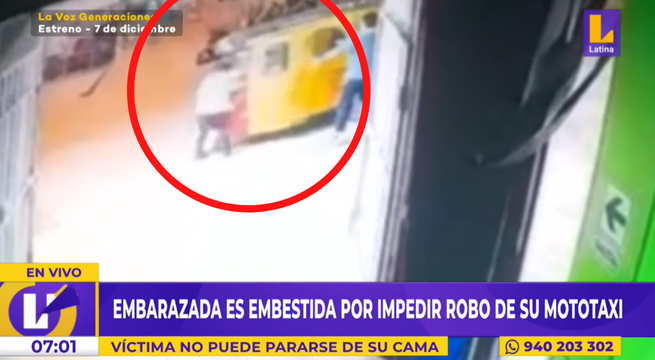 SJM: mujer embarazada es atropellada cuando intentó impedir el robo de una mototaxi