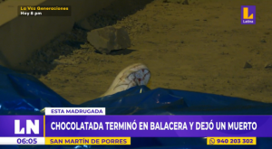 SMP: balacera que se originó en chocolatada terminó con un muerto