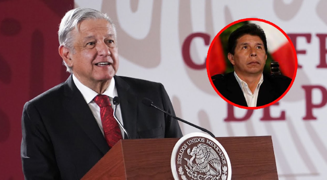 Presidente de México confirma que Pedro Castillo le solicitó asilo