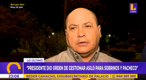 Beder Camacho: «Pedro Castillo dio orden de gestionar asilo para Fray Vásquez y Bruno Pacheco»