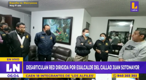 Desarticulan organización criminal dirigida por exalcalde del Callao Juan Sotomayor