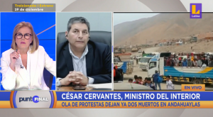 Ministro del Interior no descarta decretar estado de emergencia por manifestaciones