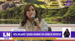 Dina Boluarte sobre marchas en su contra: «Quisiera reunirme con los líderes»