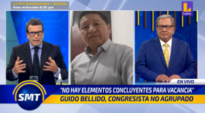 Guido Bellido estima que no hay elementos concluyentes para la vacancia presidencial