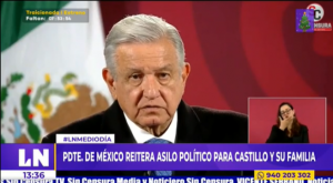 Presidente de México reitera asilo político para Pedro Castillo y su familia