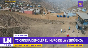 Tribunal Constitucional ordena demoler muro que divide a La Molina con Villa María del Triunfo