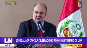 López Aliaga cancela las celebraciones por el 488 aniversario de Lima