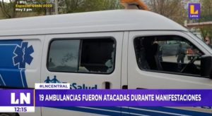 Protestas: 19 ambulancias fueron atacadas por manifestantes