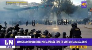 Amnistía Internacional pide a España cese de venta de armas al Perú