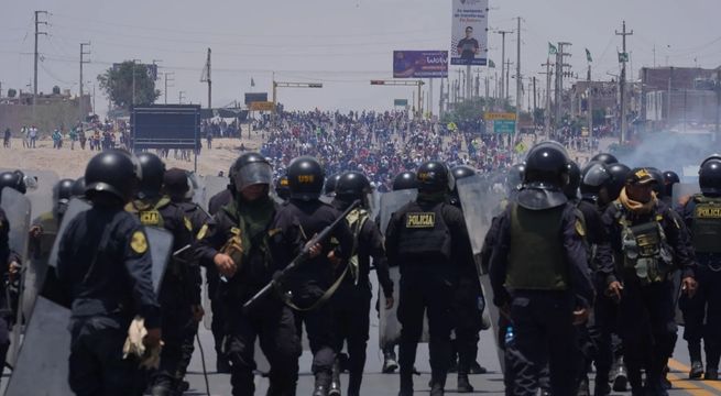 PNP y Ejército liberaron los tramos bloqueados de la Panamericana Sur