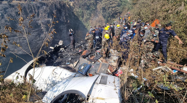Nepal: accidente aéreo en Pokhara deja hasta el momento 68 muertos