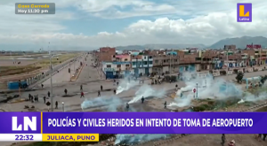 Puno: intentan tomar aeropuerto de Juliaca durante violentas manifestaciones