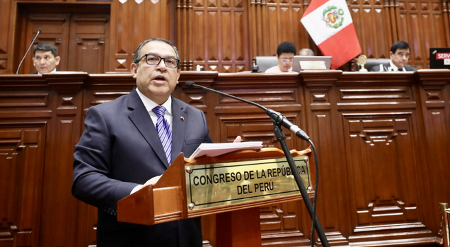 Congreso otorga voto de confianza al gabinete de Alberto Otárola