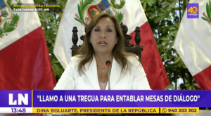 Dina Boluarte pide «tregua nacional», pero comete error al expresarse sobre Puno