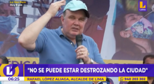 Rafael López sobre protestas: “No son bienvenidos a Lima la gente que viene a destrozar”