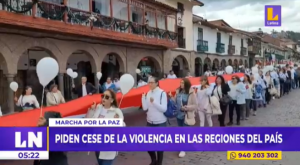 «Marcha por la paz»: miles piden cese de la violencia en las regiones del país