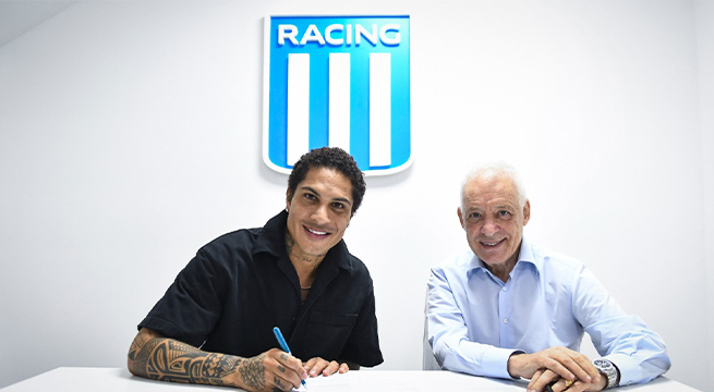 Paolo Guerrero fue anunciado oficialmente como nuevo jugador de Racing Club