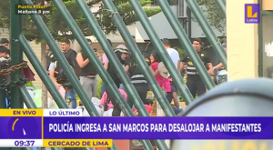 Policía ingresa a instalaciones de San Marcos para desalojar a manifestantes