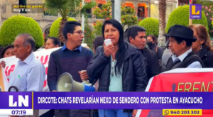 Dircote: Chats revelarían nexo de Sendero Luminoso con protesta en Ayacucho