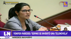 Yenifer Paredes reaparece en Comisión de Fiscalización: “Hugo Espino se inventó una novela”