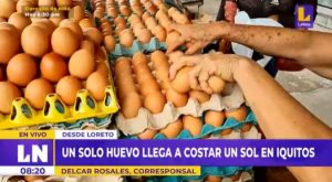 Iquitos: precio del huevo llegan a un sol por unidad