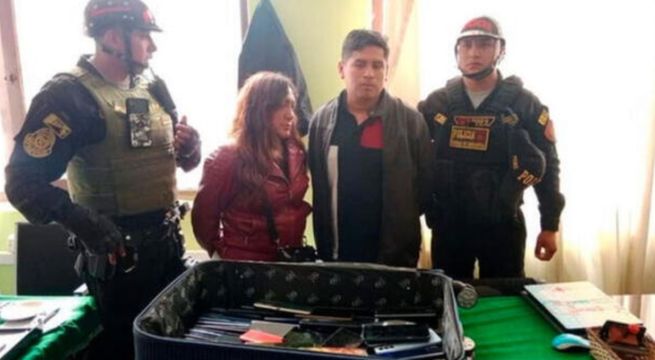 Prisión preventiva para pareja acusada de robar 229 celulares en carnaval de Cajamarca