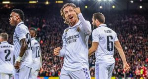 <strong>Champions League: Real Madrid vence 5-2 al Liverpool en el partido de ida de los octavos de final</strong>