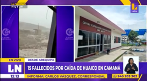 Arequipa: 15 fallecidos deja caída de huaico en Camaná
