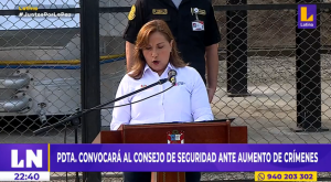 Dina Boluarte convocará al Consejo de Seguridad frente a aumento de crímenes