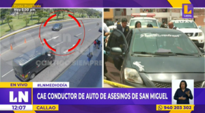 Crimen en San Miguel: cae presunto conductor de auto utilizado por sicarios durante asesinato