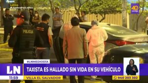 Villa El Salvador: taxista es hallado sin vida dentro de su vehículo