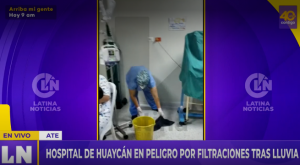 Hospital de Huaycán en peligro por filtración tras fuertes lluvias