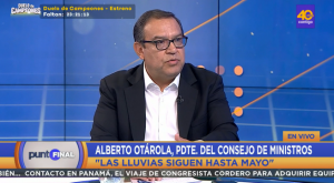 Premier Alberto Otárola: «Viene ‘El Niño Costero’, pero será leve»