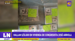 Hallan fajos de dólares en vivienda de congresista José Arriola