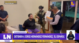 Detienen a ‘El Español’, presunto integrante de organización criminal que lideraría Pedro Castillo