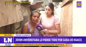 Joven estudiante pide ayuda tras perderlo todo luego de caída de huaico