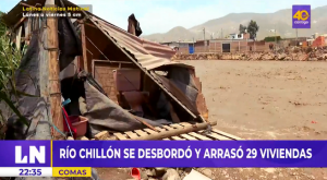 Comas: más de 250 personas damnificadas por desborde del río Chillón