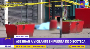 SJL: asesinan a agente de seguridad en puerta de discoteca