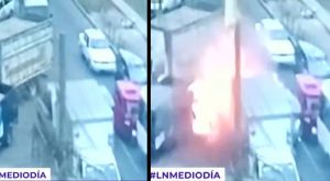 Camioneta explota cerca a mercado de San Juan de Lurigancho