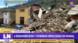 Huaral: deslizamiento de cerro sepulta más de 20 viviendas y un colegio