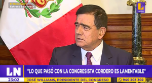 José Williams lamentó que imagen del Congreso se vea afectada tras denuncia contra María Cordero