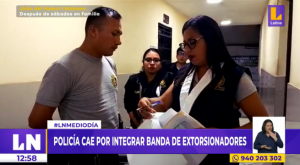 Suboficial de la Policía formaba parte de banda de extorsionadores y ladrones de autopartes