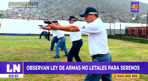 Ejecutivo observó ley que habilita uso de armas no letales para el Serenazgo