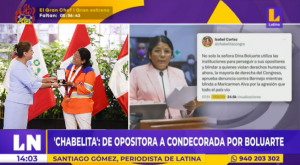 Isabel Cortez: la congresista que pasó de opositora a ser condecorada por la presidenta
